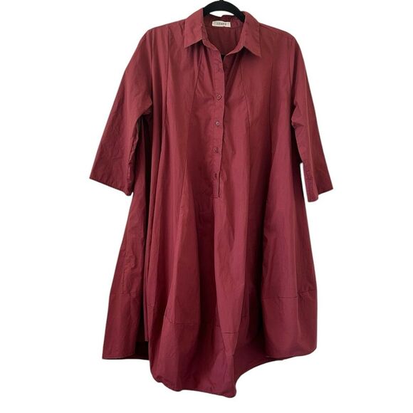 Senes Button Down Bubble Dress One Size Oversized - Picture 1 of 7